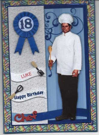 Chef Birthday or Congratulations by H Pearson