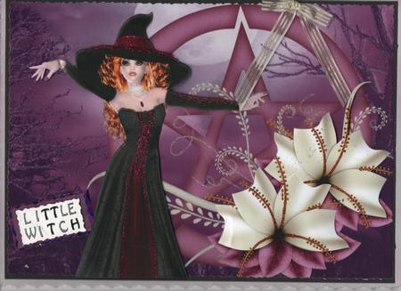 Witching Hour A4 Card Front #3 by H Pearson