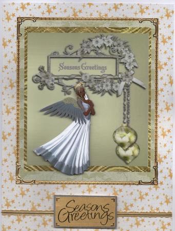 Angel Season Greeting by H Pearson