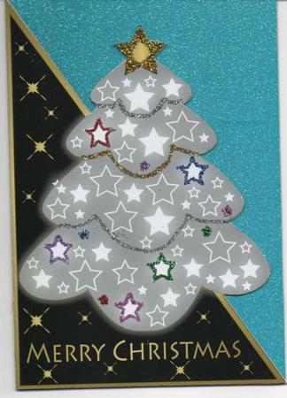 Bright Christmas Tree in Black by H Pearson