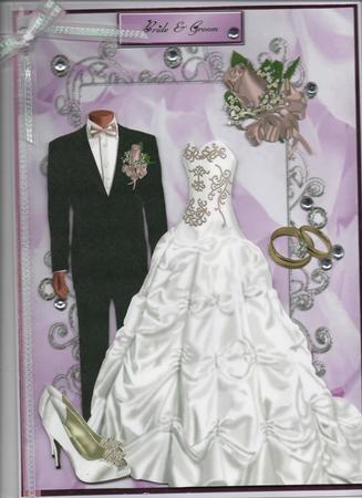 Celebrating! the Bride & Groom A4 Topper by H Pearson