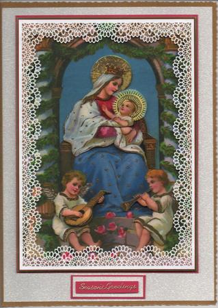Mary & Baby Jesus A4 Topper by H Pearson