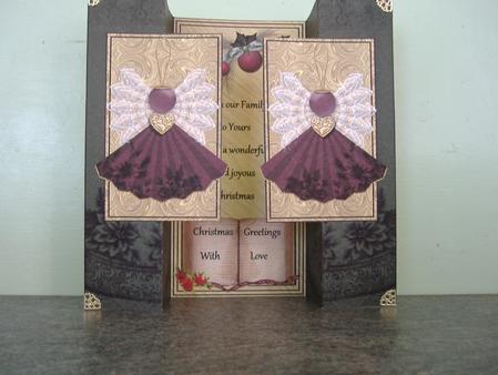 Christmas Angel Double Fold Back Card by H Pearson