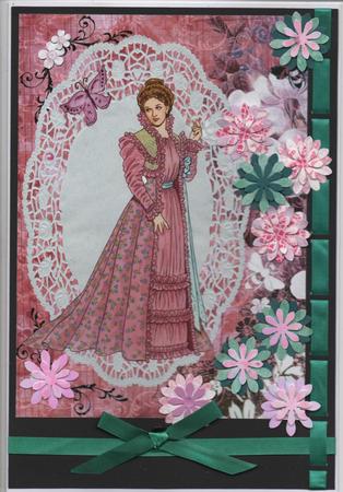 Elegant Victorian Lady A4 Topper by H Pearson