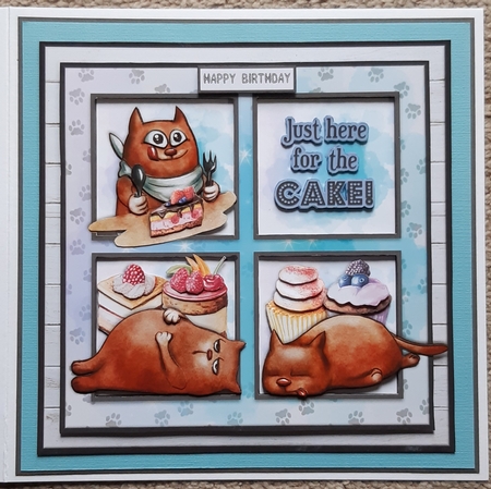 JUST HERE FOR THE CAKE quick card Featured Gallery Photo
