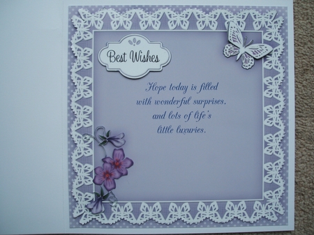 8x8 Violas & Lace a Touch of Elegance Mini Kit 3D Decoupage by heather winslade