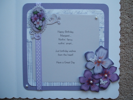 8x8 Violas & Lace a Touch of Elegance Mini Kit 3D Decoupage by heather winslade