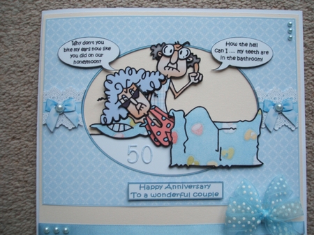 Stella and Gus Anniversary Quick Card by heather winslade