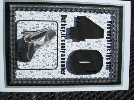 3D 40th Embellishment 2 and Card Front by heather winslade