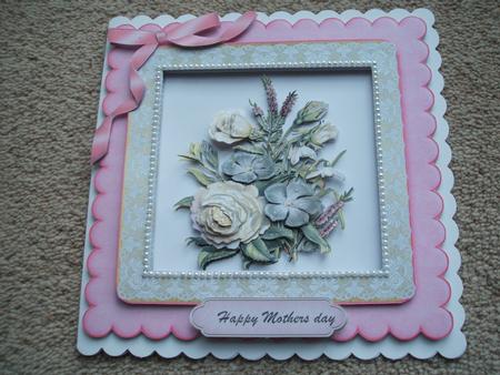 Lovely Roses in a Scalloped Frame by heather winslade