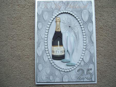 A4 Happy Silver Anniversary to My Husband by heather winslade