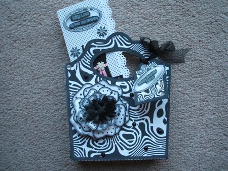 I Love Shoes Tote Bag Mono Explosion by heather winslade