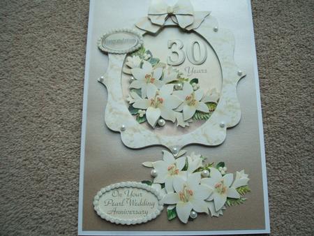 Giant Easel Tableau 3D Card Kit - Wedding & Pearl Wedding by heather winslade