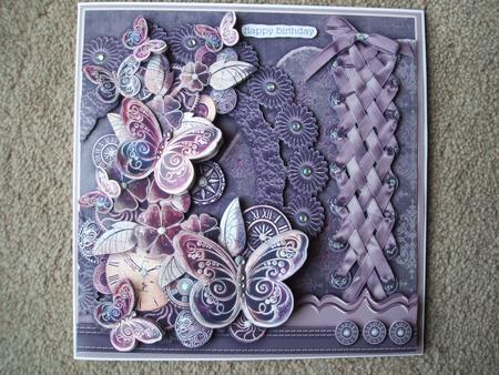Girly Steampunk 8in x 8in Decoupage by heather winslade