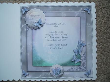 Simply Lilac Butterflies Blank Insert by heather winslade