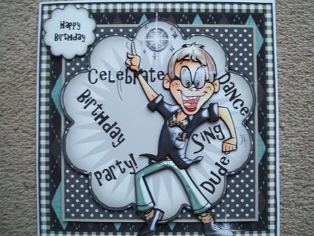 Dance Like Your Dad! Card Front Kit by heather winslade