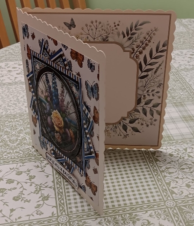 twisted frame stain glass topper  by Heather Howes