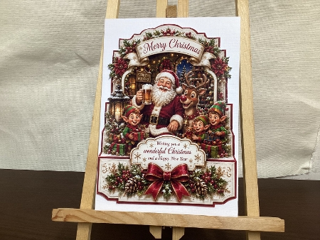 merry christmas Santa shaped by Heather Howes
