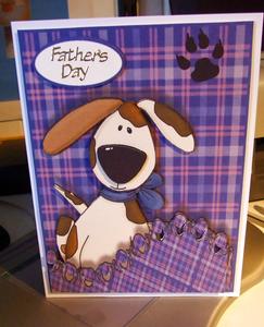 Doggy 3D Card Front and Decoupage by Heather Howes