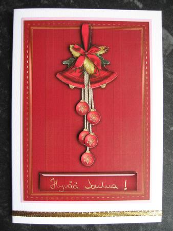 Christmas Bells with Decoupage by Heidi Autio