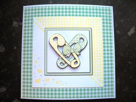 New Baby Quick Card with Decoupage by Heidi Autio