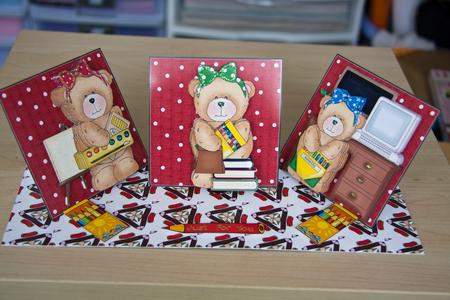 School Days Triple Easel Twist Card Kit by Helanna Hancock