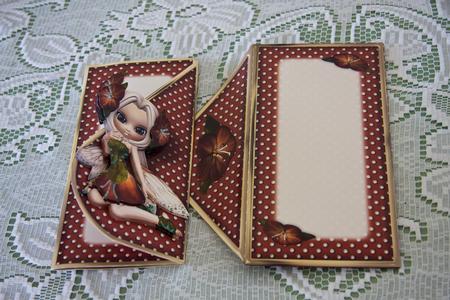 Blossom Fairy Teardrop Card Kit in Honey Brown by Helanna Hancock