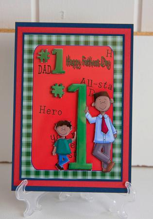 Happy Fathers Day No 1 Dad by Helanna Hancock