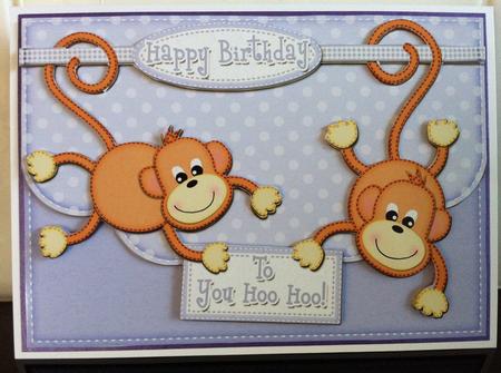 A4 Chunky Monkey Felties Envelope Edge by Helanna Hancock