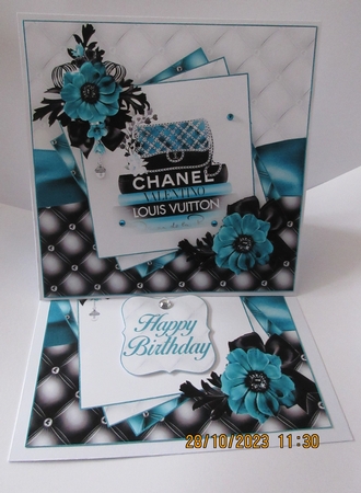 Birthday Fashion 2 Turquoise Mini Kit #1   by Helen Myers