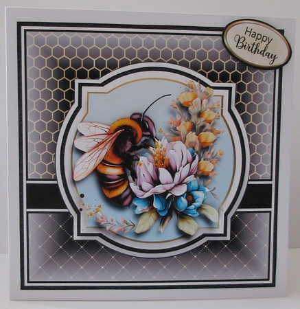 8x8 Bees & Flowers Collection - x7 A4 Sheets Decoupage  by Helen Myers