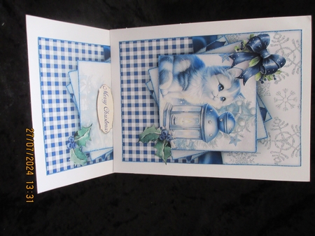 Cute Christmas Cat 2 Mini Kit  by Helen Myers