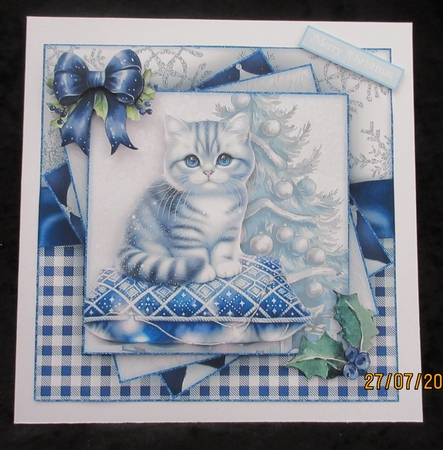 Cute Christmas Cat 2 Mini Kit  by Helen Myers
