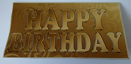 Elegant Birthday Flourish Money or Gift Wallet and Card by Helen Myers