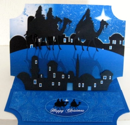 Three Wise Men Christmas Easel Card Kit by Helen Myers
