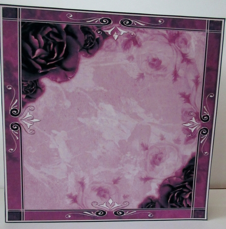 Pretty Flowers 8 x 8ins Insert 1 by Helen Myers