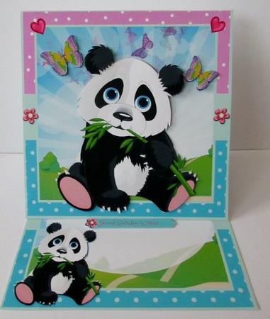 Cute Panda Birthday Mini kit by Helen Myers