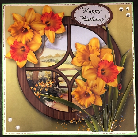 The Circular Window - Daffodils by Helen Fearn