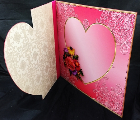 Mixed Posy - Offset Heart Card Mini Kit by Helen Fearn
