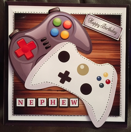 Gaming Controllers 8x8 by Helen Fearn