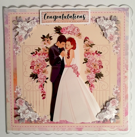 Wedding Day 7x7 Quick card by Helen Fearn