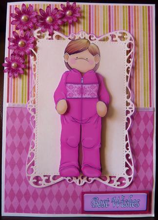 Onesie Doodles Pink by Helen Fearn