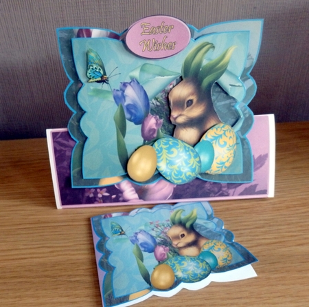 Triangle Base Mini Kit - Easter Bunny Wishes # 14 by Helen Gomm
