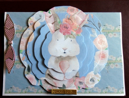 7x7 Watercolour Baby Animal - Rabbit by Helen Gomm