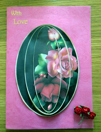 Elongated Oval Stacker - Vibrance Roses by Helen Gomm