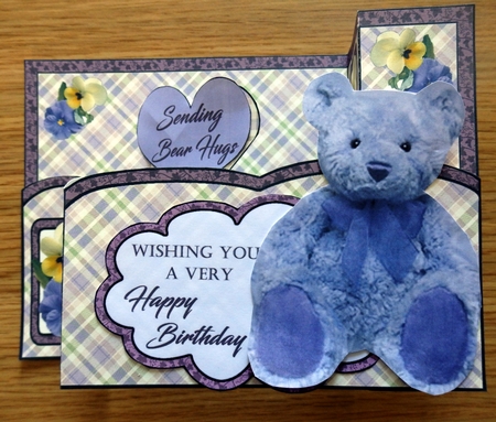 Wiper Lilac Teddy Bear by Helen Gomm