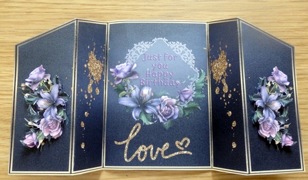 Shades of Purple - Multi Occasions Card by Helen Gomm