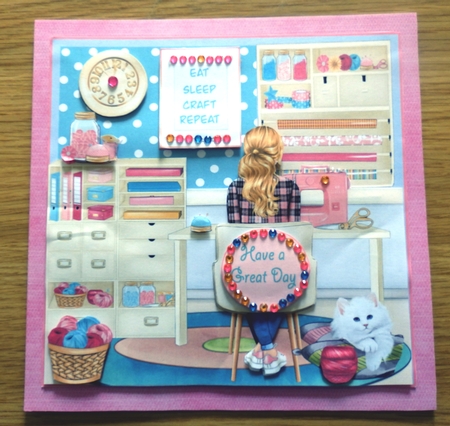 Mini Kit - Eat Sleep Craft Repeat #1 by Helen Gomm