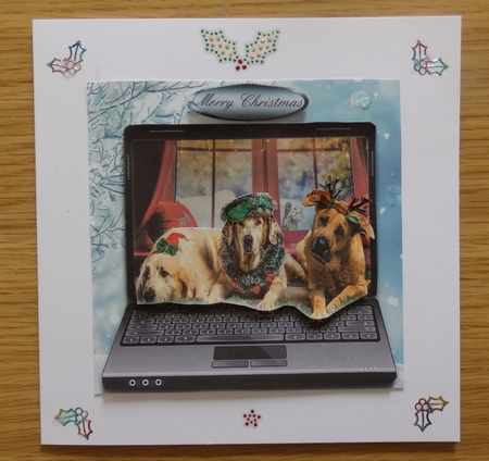 christmas dogs by Helen Gomm