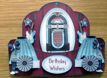 Rock n Roll - Push n Pull Card Kit by Helen Gomm